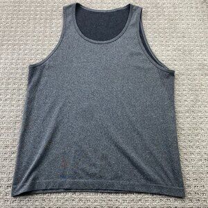 Lululemon Tank Top Shirt Men's Medium M Gray Performance Stretch Training Gym